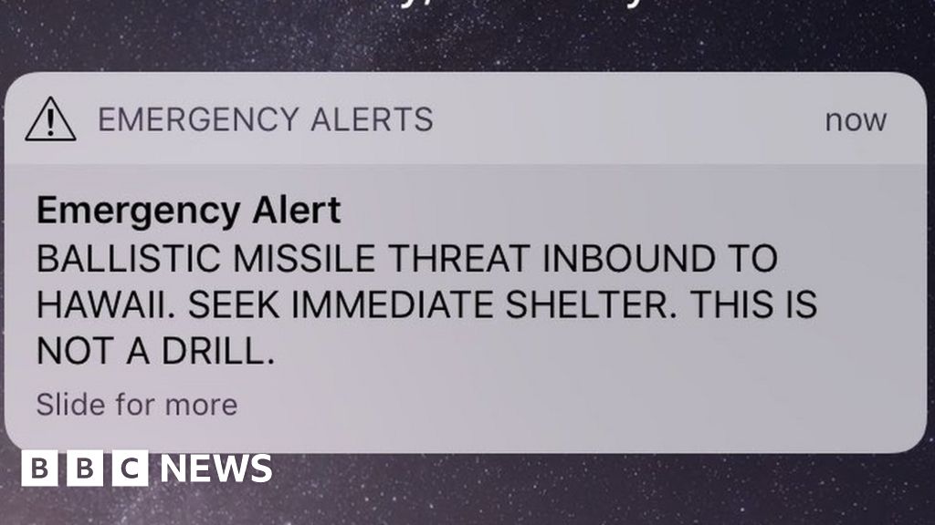 False missile alert sparks Hawaii panic