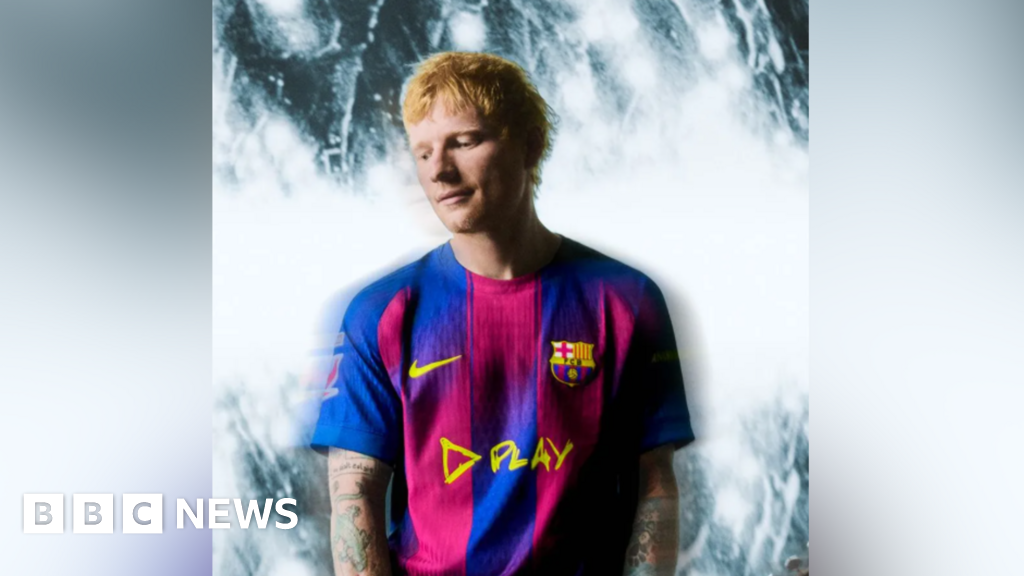 Ed Sheeran album Play unveiled as FC Barcelona shirt sponsor