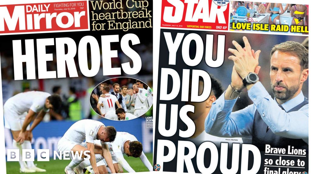 Newspaper headlines 'Lions did us proud' and Trump on way