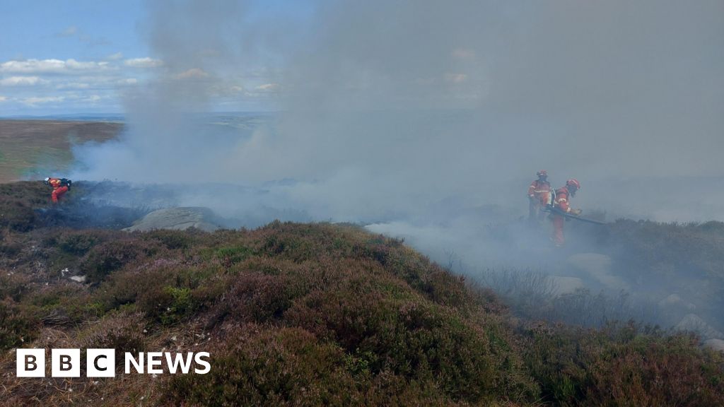 Huge moorland fire was likely caused by barbecue
