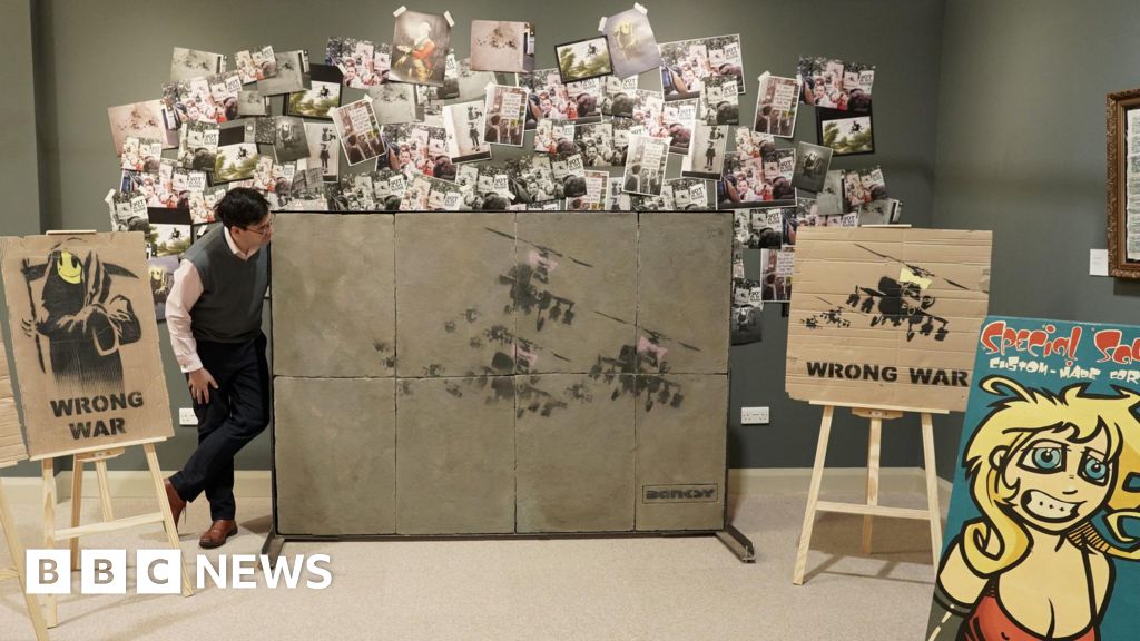 Rare Banksy collection to go under the hammer in Newcastle - BBC News