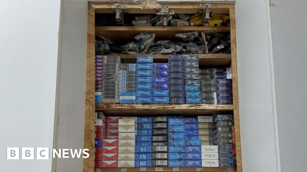 Illegal vapes and tobacco 'off the streets' after police raid BBC News