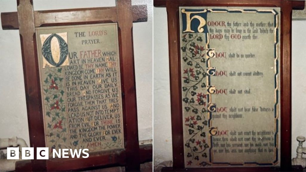 ‘Engkau tidak mencuri’ lukisan dicuri dari gereja Lincolnshire