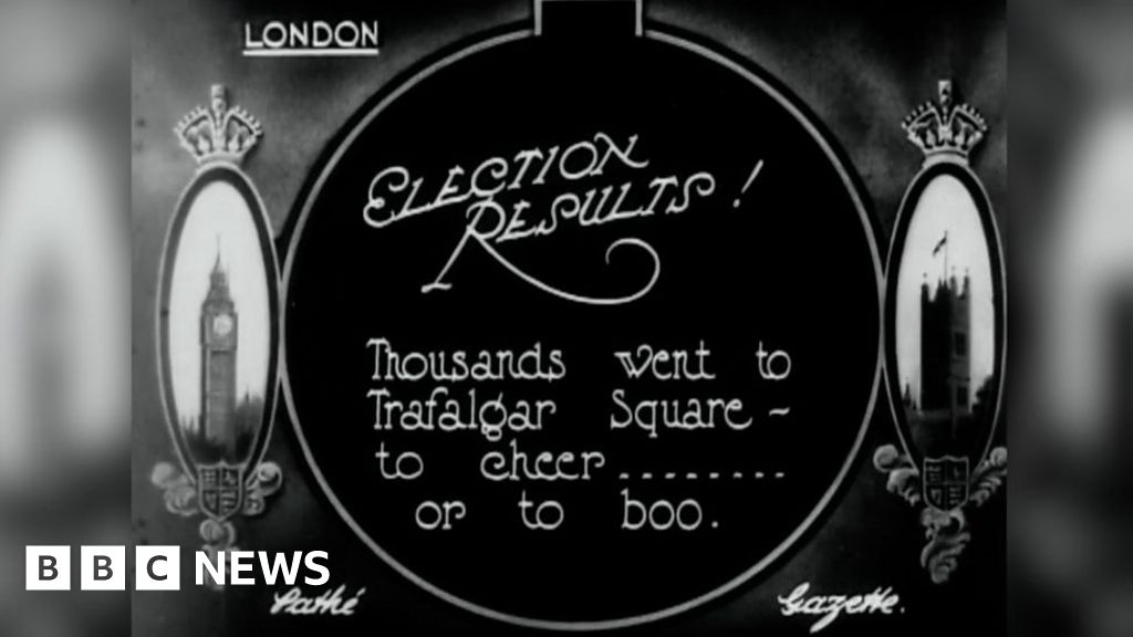 General election 1923 Crowds gather to watch result BBC News