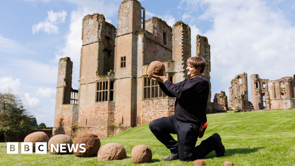 Eight 13th-century catapult shots found at Kenilworth Castle