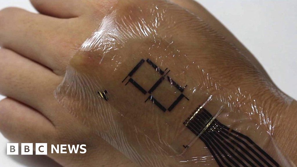 'Electronic skin' to monitor your health - BBC News