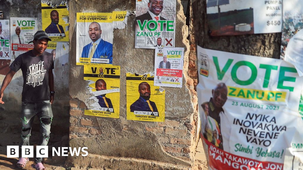 Zimbabwe election: Voters head to the polls with inflation on their minds