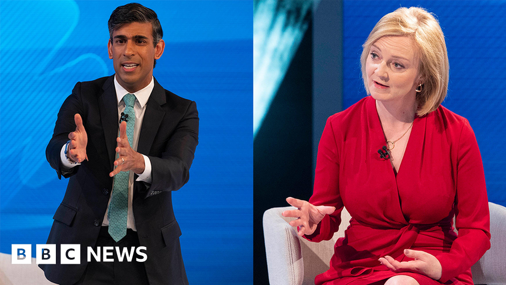Rishi Sunak and Liz Truss row over recession warning in latest TV clash - BBC