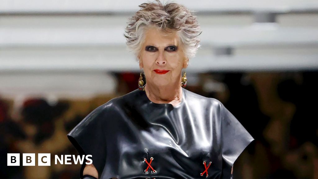 Bake Off judge Prue Leith debuts new look at London Fashion Week