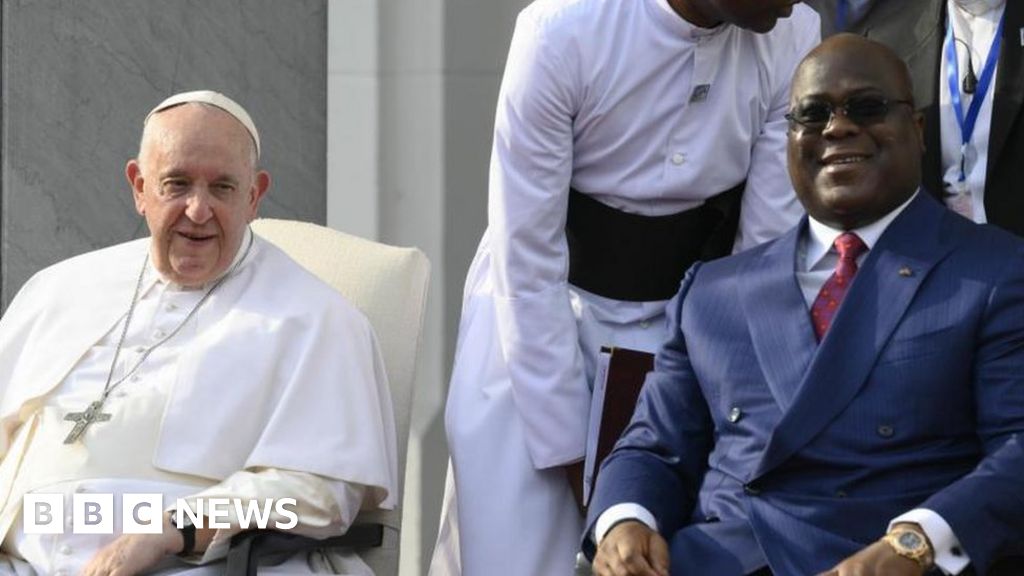 Hands off Africa, Pope says on visit to DR Congo