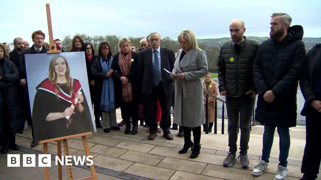 Natalie McNally Stormont vigil as PSNI renew murder victim appeal