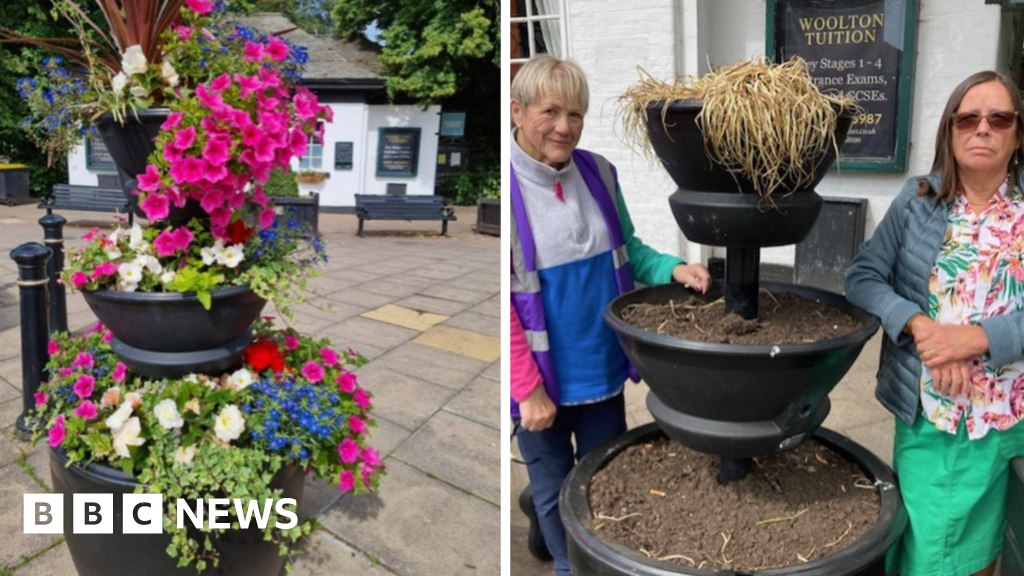Vandals destroyed all our flowers' say distraught villagers
