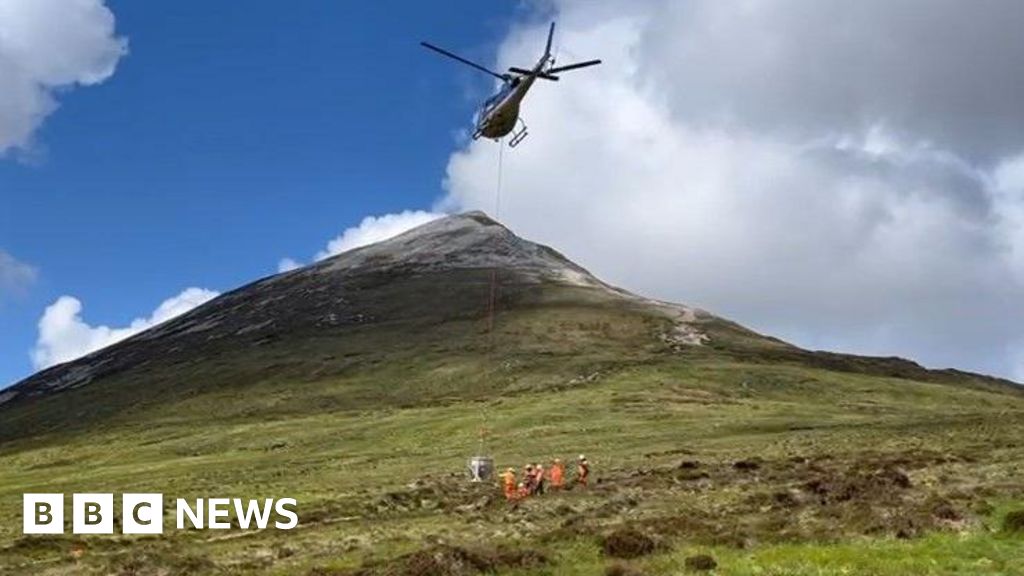 Citizens are asked to avoid the mountain during helicopter work