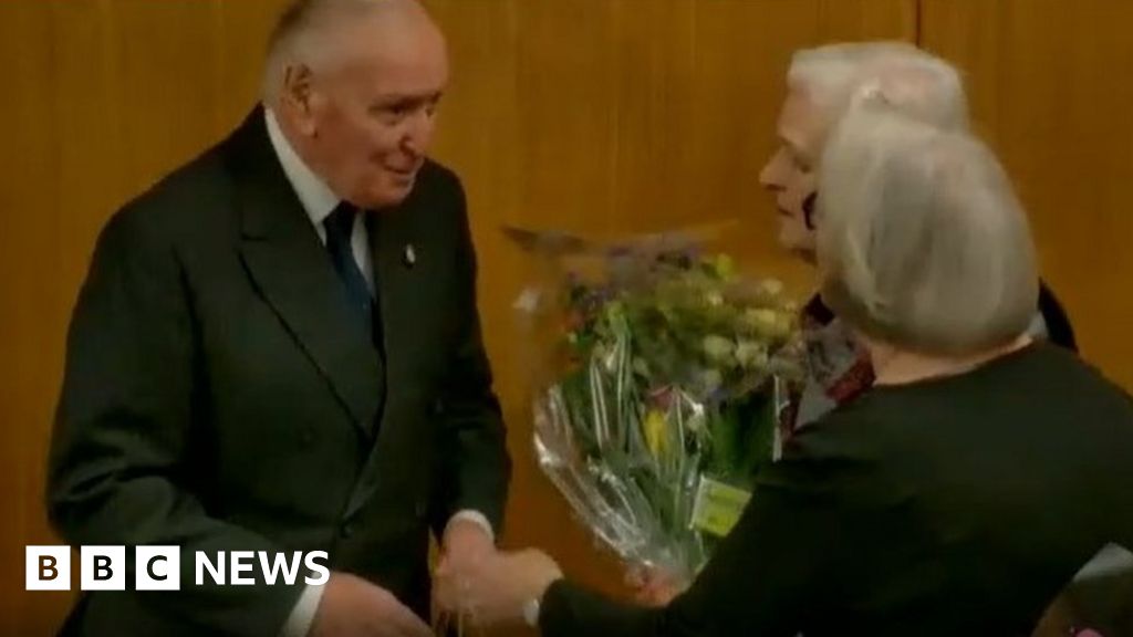 Lord Barry Jones given Freedom of Flintshire honour BBC News