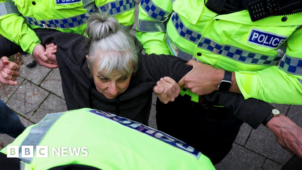 Arrests made at Palestine Action protest outside Labour Conference