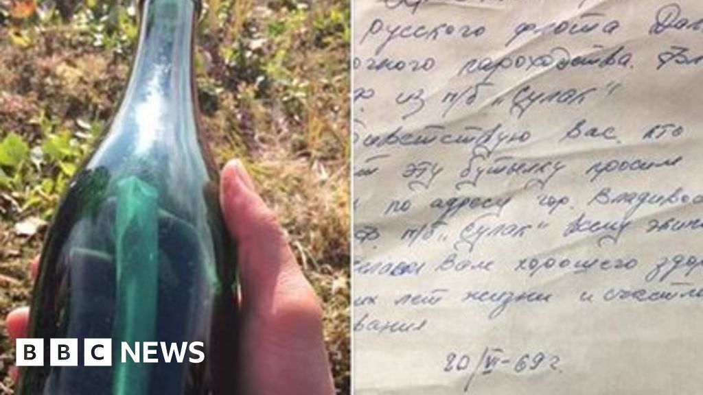 Russian sailor's 1969 message in a bottle washes up in Alaska