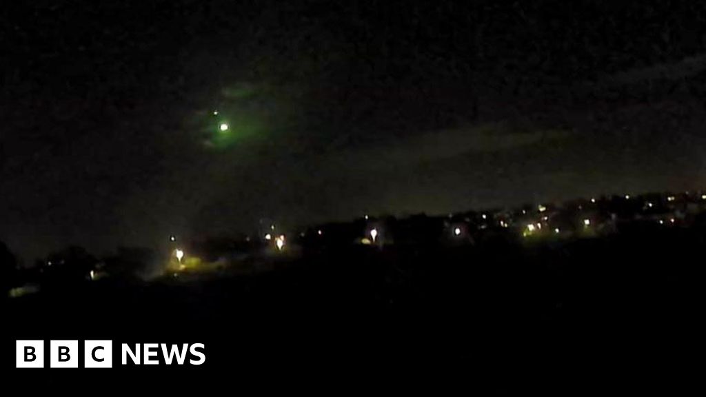 Suspected meteorite caught on camera