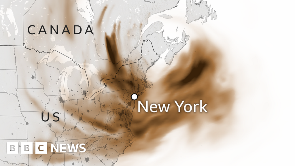 Canada wildfires: North America air quality alerts in maps and images ...