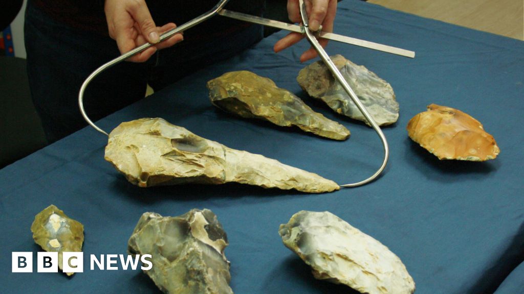 Giant stone artefacts found on rare Ice Age site in Kent