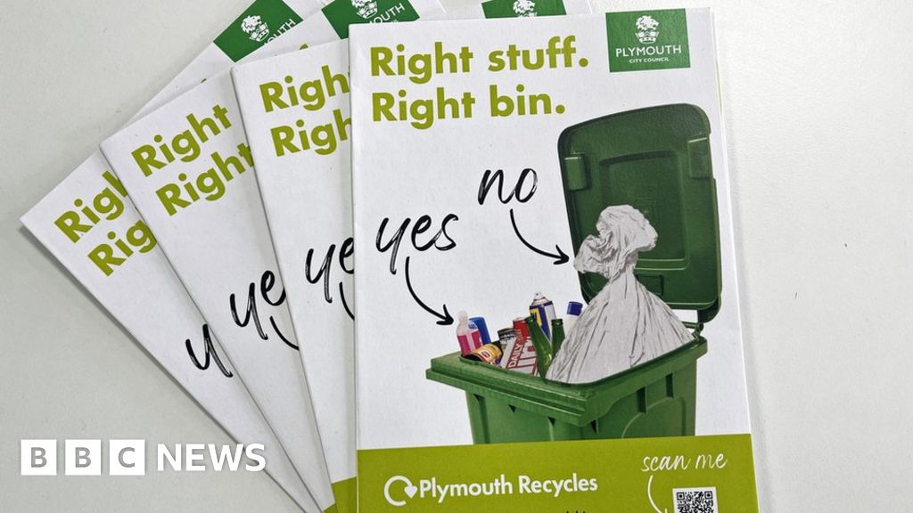 Plymouth recycling Waste in wrong bins prompts campaign BBC News