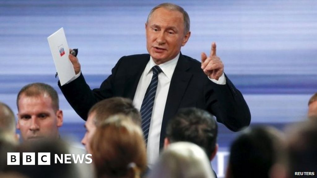 Vladimir Putin Praises Outstanding And Talented Trump Bbc News