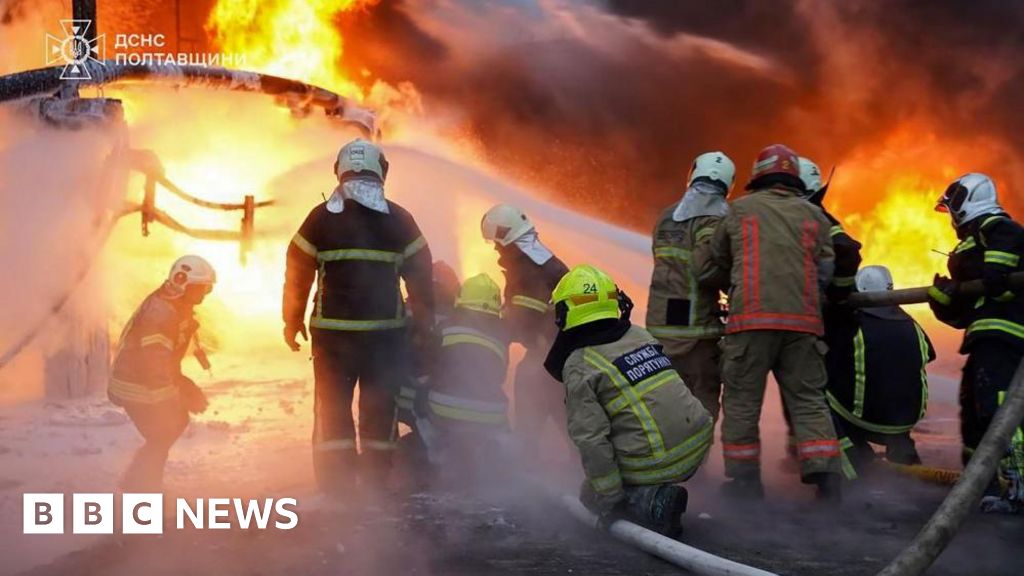 Ukrainian city hit by ‘massive’ strike as peace talks in US conclude