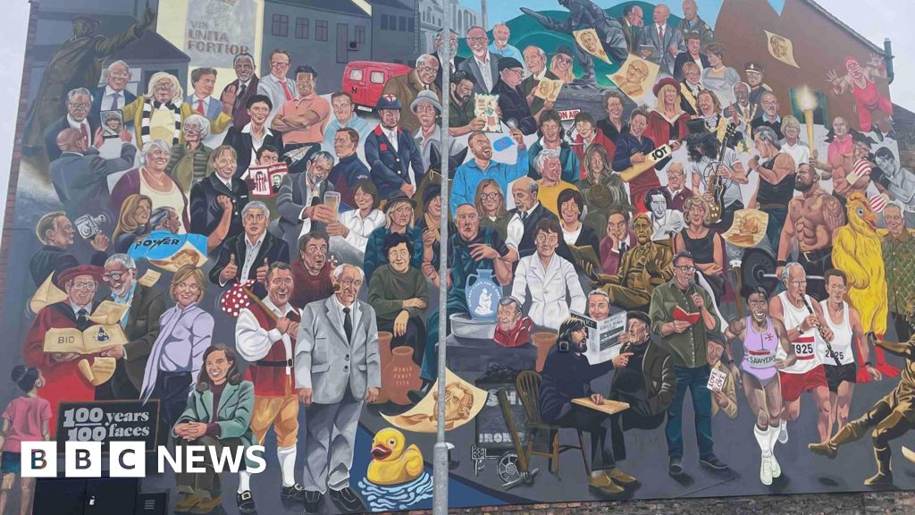 Famous Stoke on Trent Faces Among 100 People Featured On City Mural