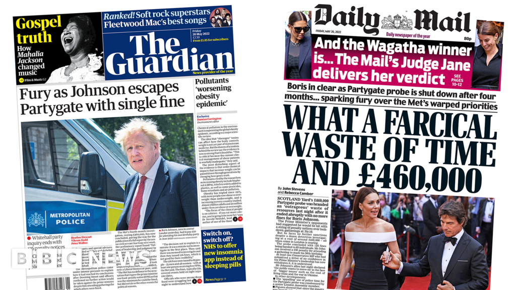 Newspaper headlines: Partygate probe ‘fury’ and £184m lucky dip