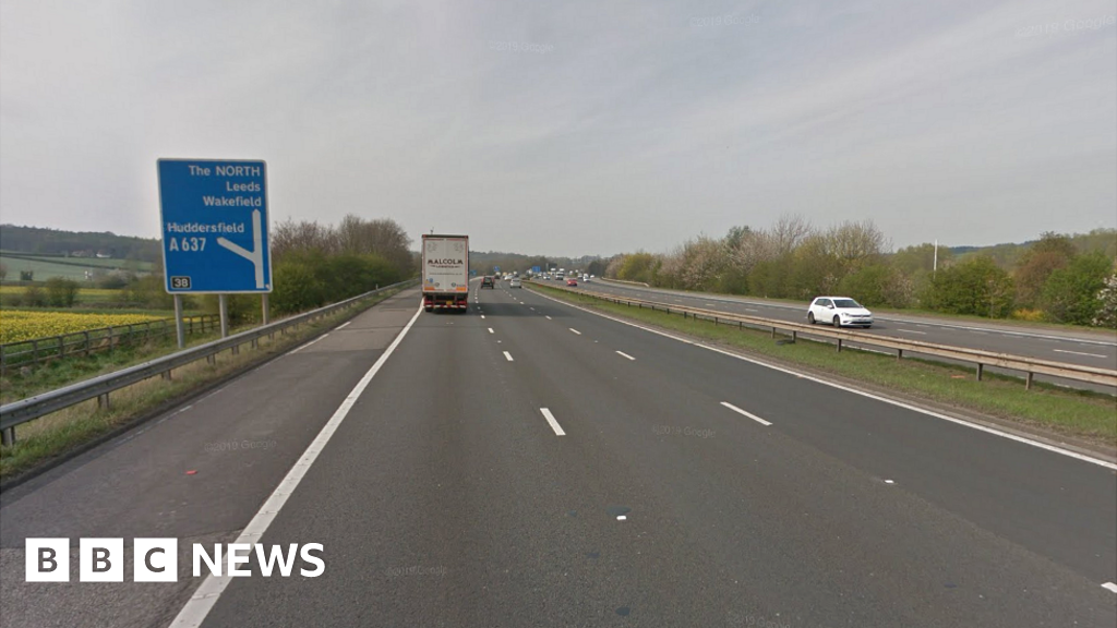 Pedestrian dies in South Yorkshire motorway crash BBC News