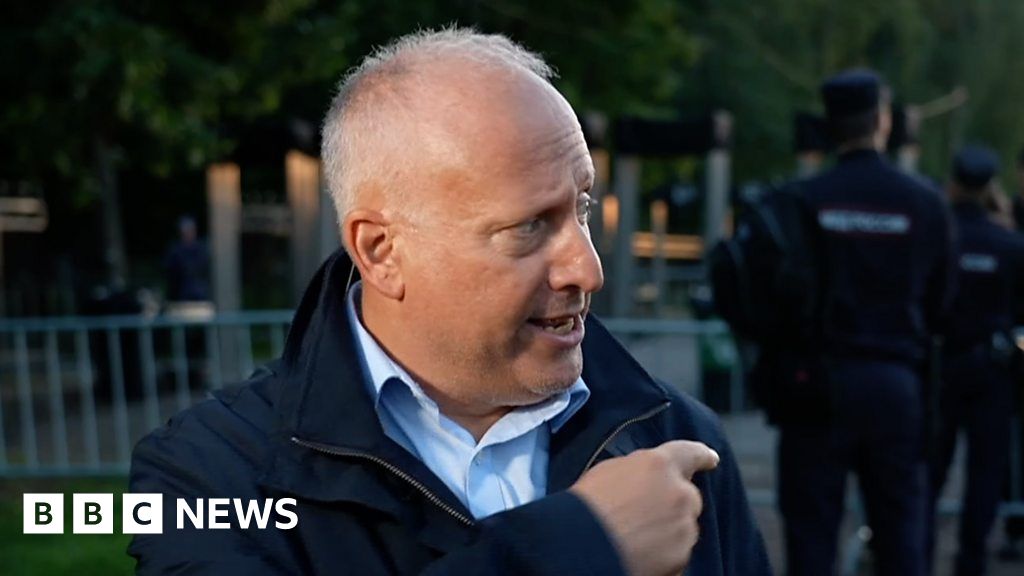 Watch: BBC gets as close as possible to Prigozhin grave