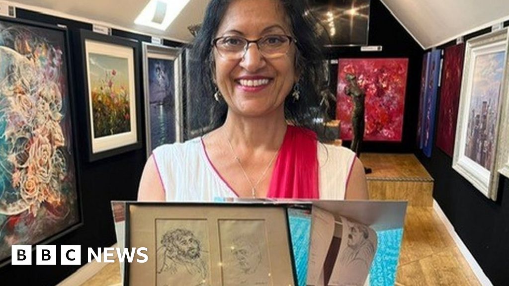 Woman finds Sydney Arrobus artworks among church bric-a-brac
