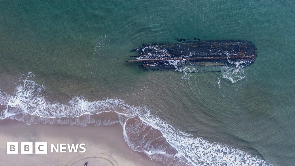 Mysterious shipwreck washes up on Canadian coast