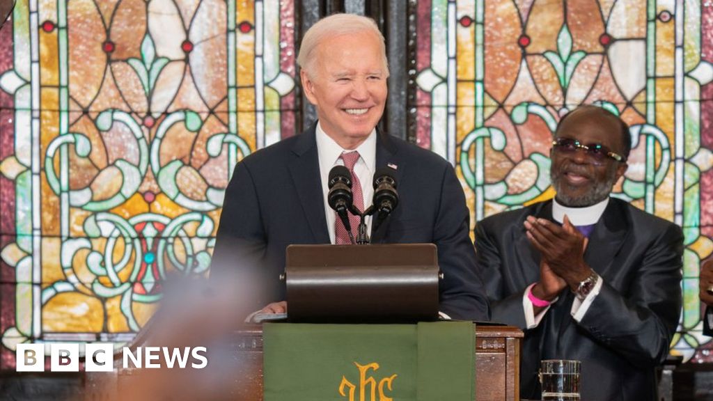 Biden seeks to rebuild black support at South Carolina church