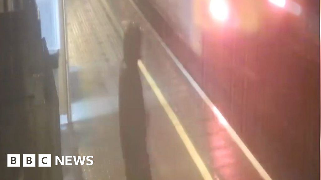 Boy leaps from train's path to dodge death at Pyle Station BBC News