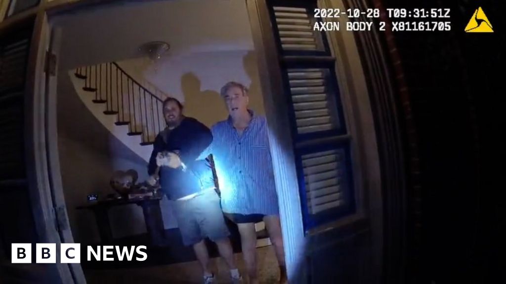 Bodycam footage shows moment of Paul Pelosi attack