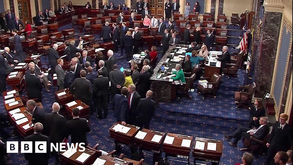 Trump S Tax Bill Protesters Interrupt Senate Vote BBC News    99295163 P05rm80p 