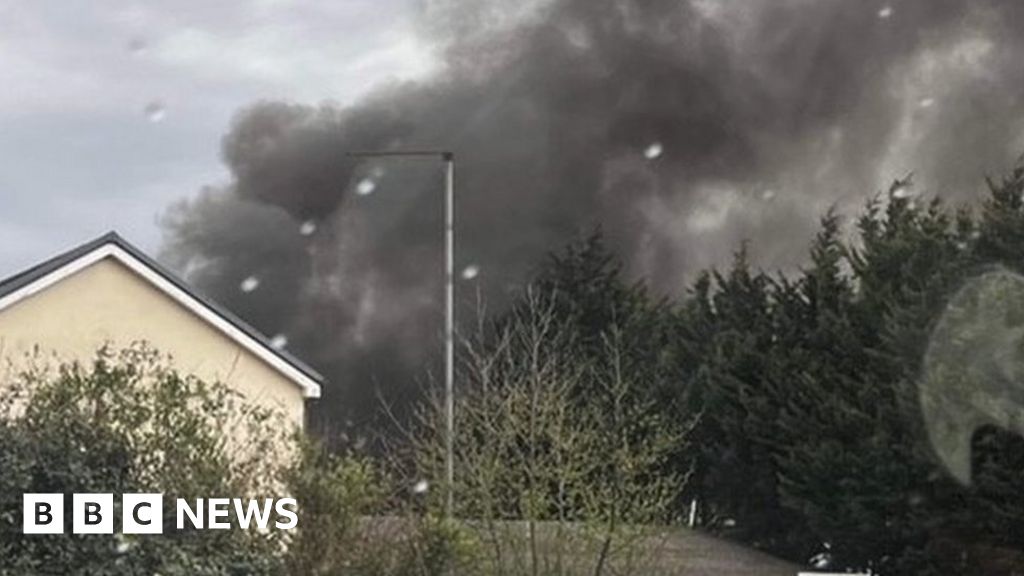 Pyle fire Firefighters tackle blaze at industrial estate BBC News