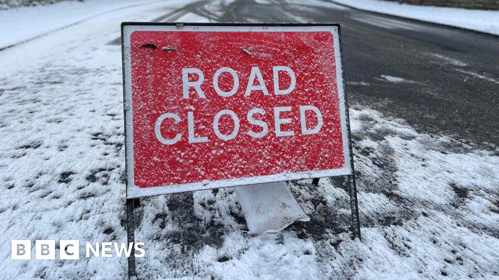 Snow leads to some road and school closures in North West England