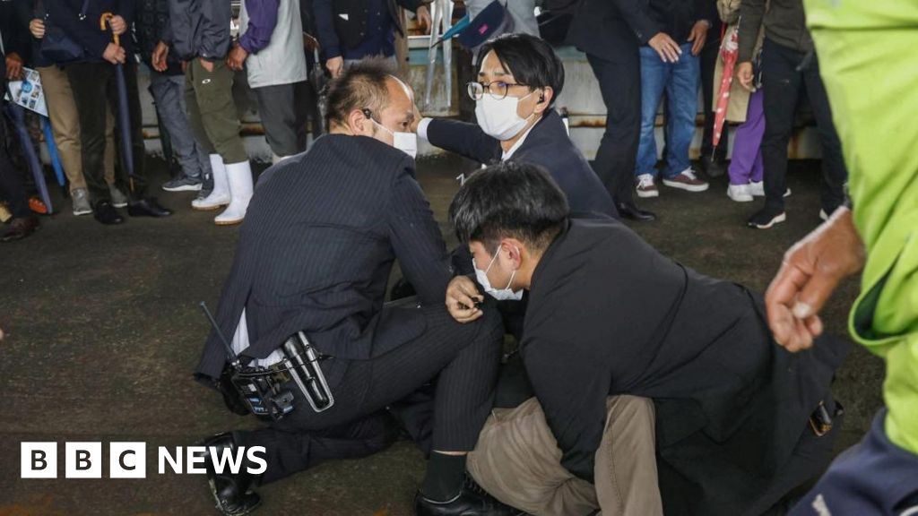 Japan PM Fumio Kishida evacuated after what appears to be smoke bomb thrown