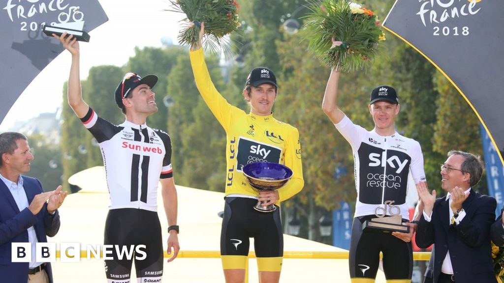 Geraint Thomass Tour De France Trophy Stolen From Show Bbc News