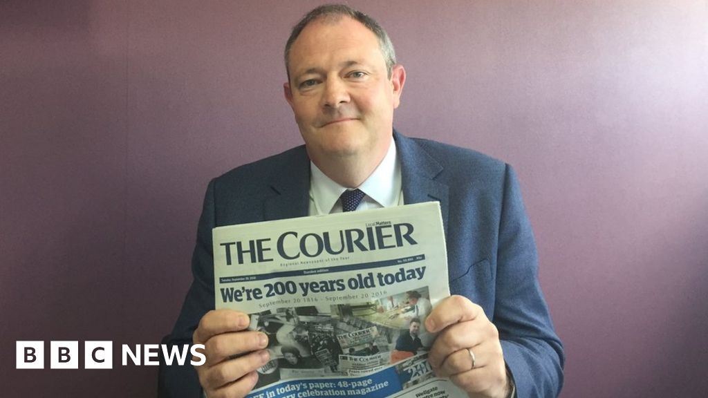 The Courier newspaper celebrates 200th birthday - BBC News