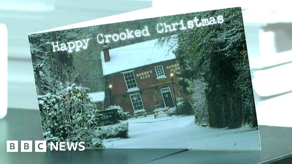 Crooked House Christmas cards and calendars sell out BBC News