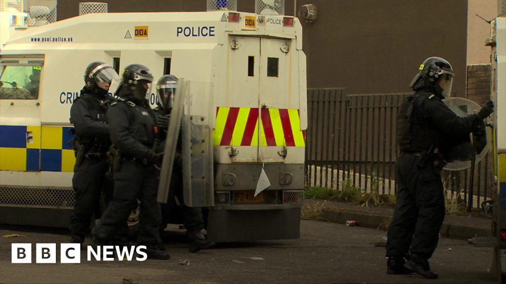 Three police officers injured in bonfire trouble