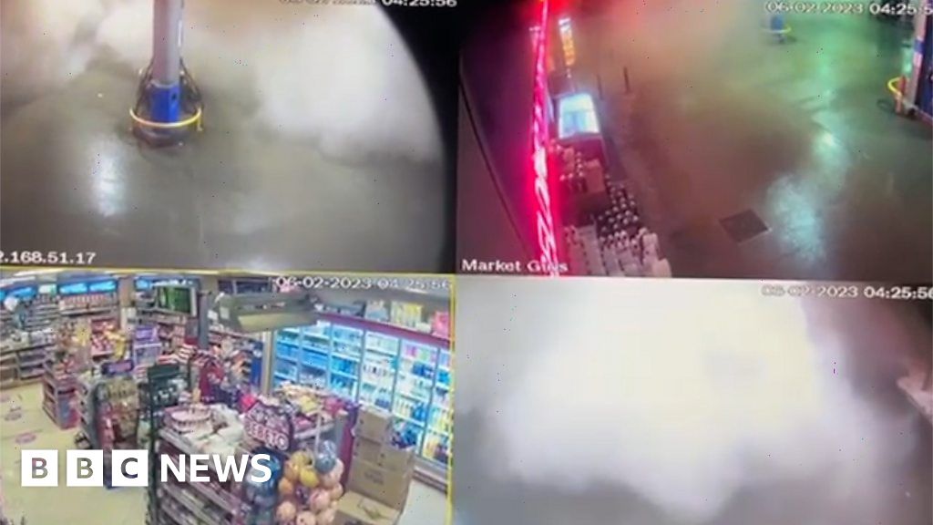 CCTV shows moment of Turkey earthquake BBC News