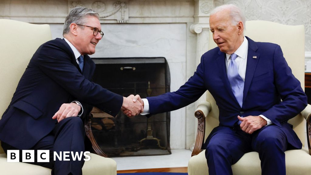 UK-US relations ‘strong’ says Keir Starmer as he meets Joe Biden