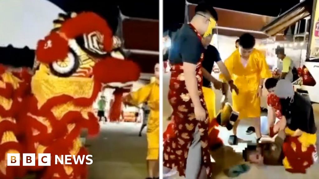 Watch: Thai police go undercover as lion dancers to catch thief