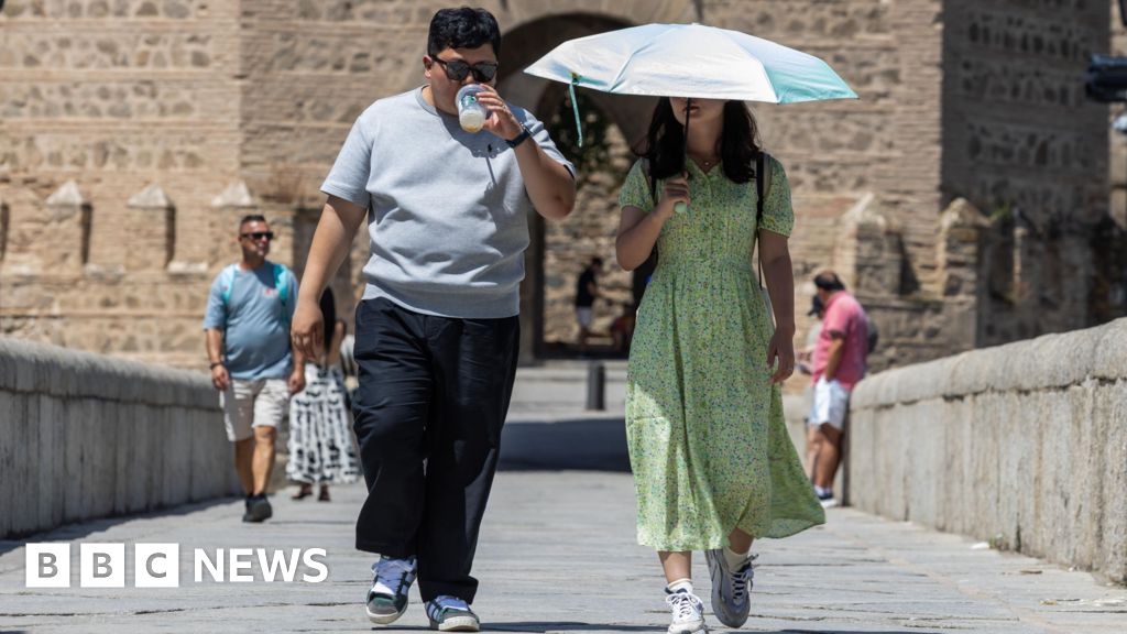 ‘A little bit melting’: Intense heat across Europe