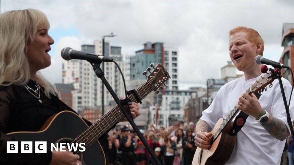 Teacher abandons holiday to duet with Ed Sheeran