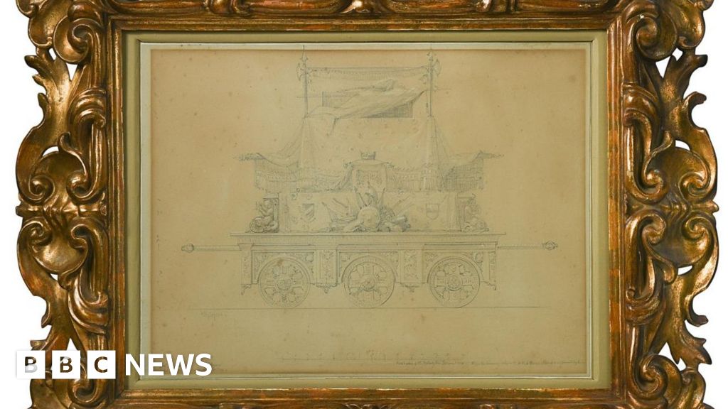 Design for Duke of Wellington's funeral carriage to be auctioned