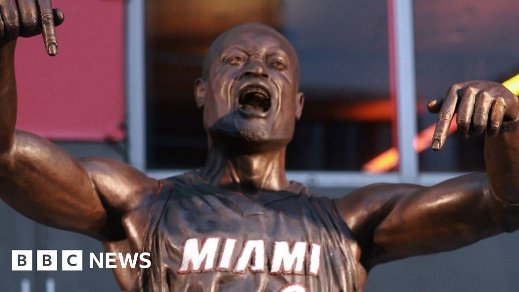 Statue of Miami Heat basketball superstar Dwyane Wade sparks backlash